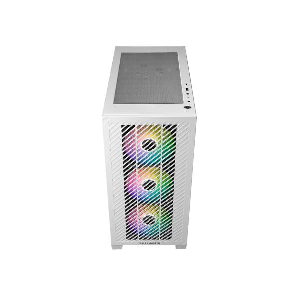 Cooler Master E301-WGNN-S00 Elite 301 White Argb, ATX, Fenster, USB 3.2 Gen 1 Typ C, 3 x 120 mm Argb