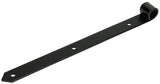 1013639 - enkel luikscharnier zwart 35 cm dia 18 mm | 6 stuks