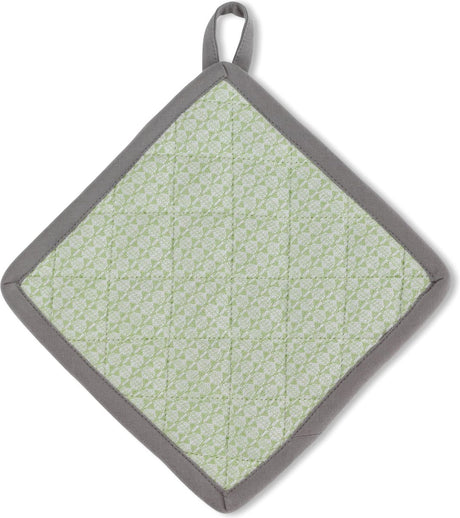 Kela Küche – Carla Topflappen 4er-Set – Kunststoff – Grün