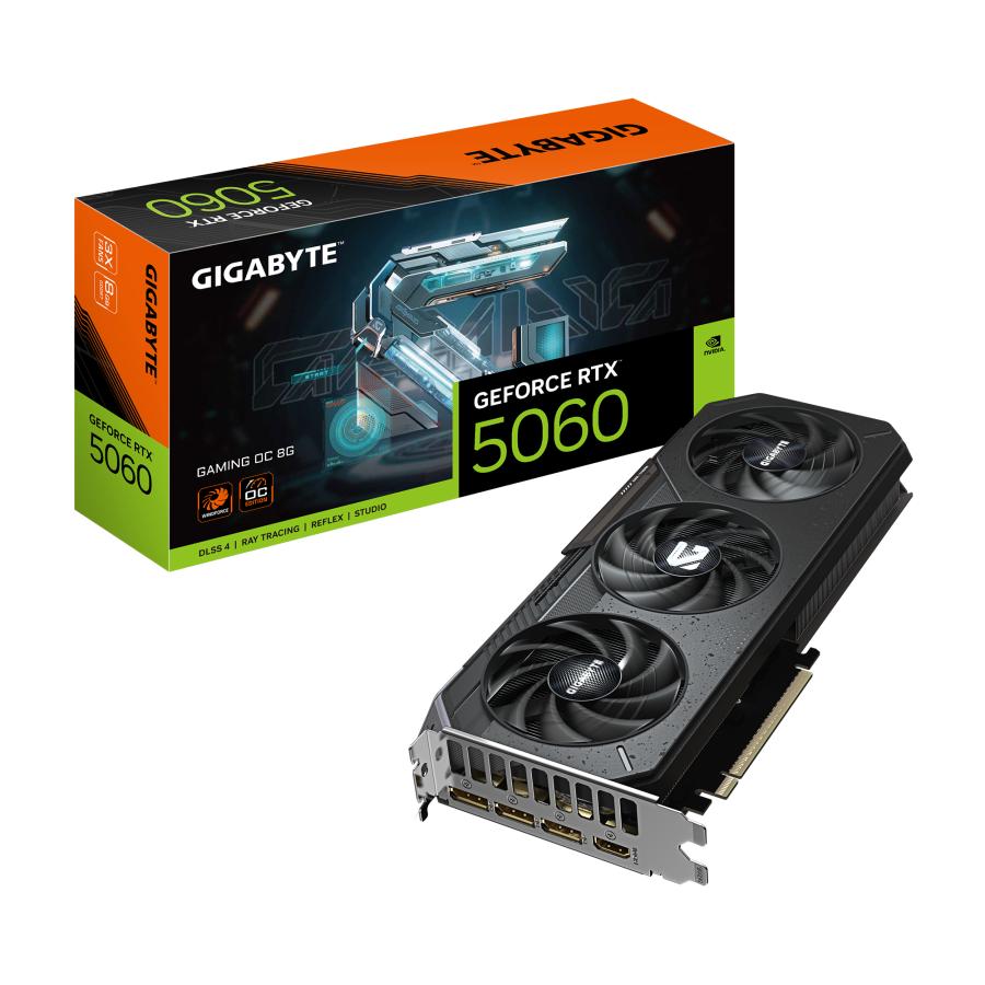 Gigabyte GV-N5060Gaming OC-8GD Geforce RTX 5060 Gaming OC 8G, 8 GB GDDR7, 128 Bit, PCIe 5.0