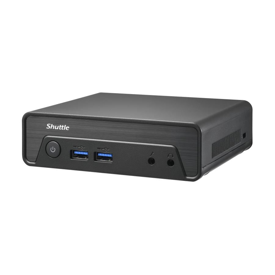 Shuttle NE10N Nano PC, Intel N 100 SoC, DDR4, HDMI, DP, 6x USB, LAN, Lüfterlos, 24 7, 65 W