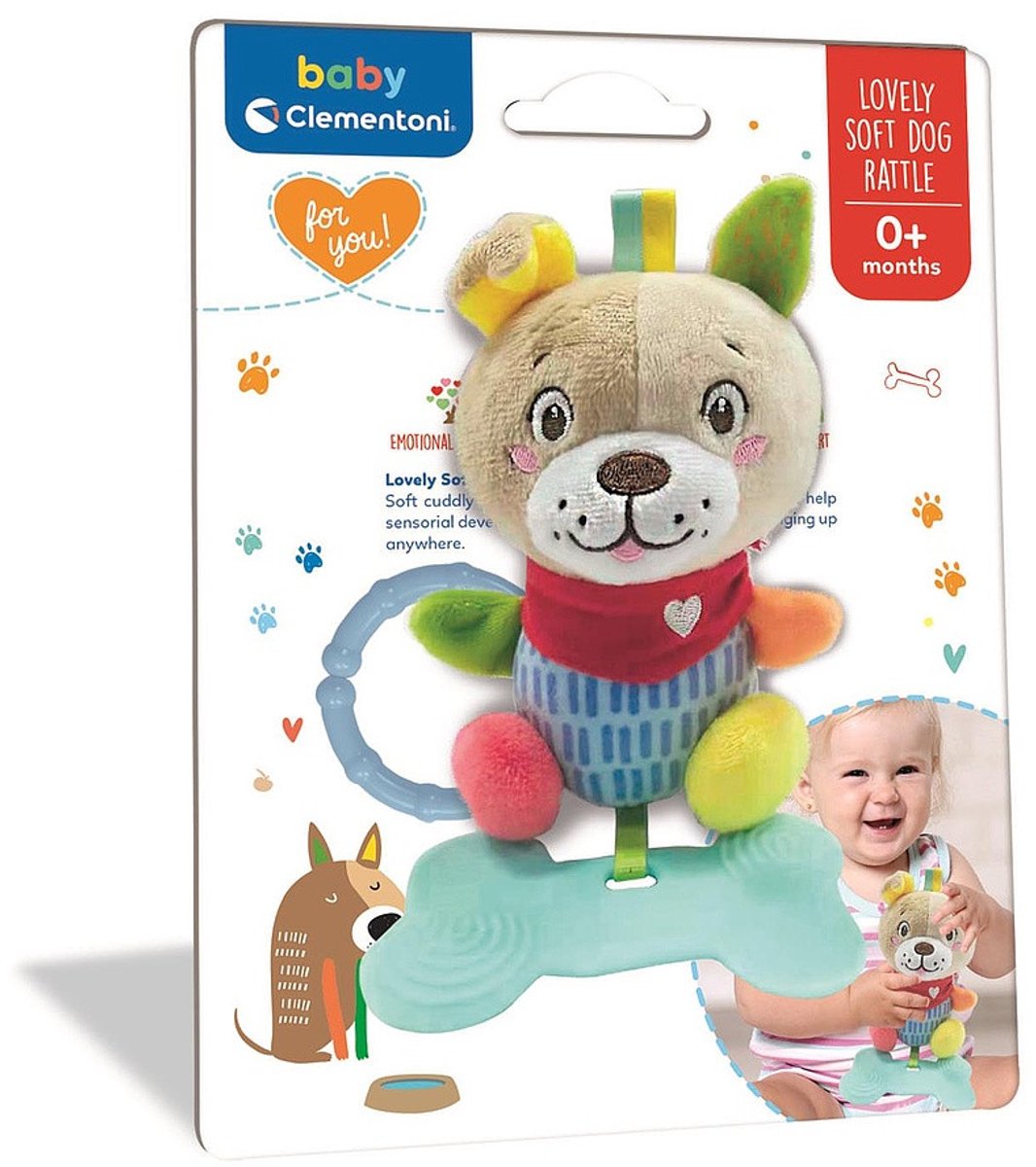 Clementoni Baby – Plüsch-Rasselhund
