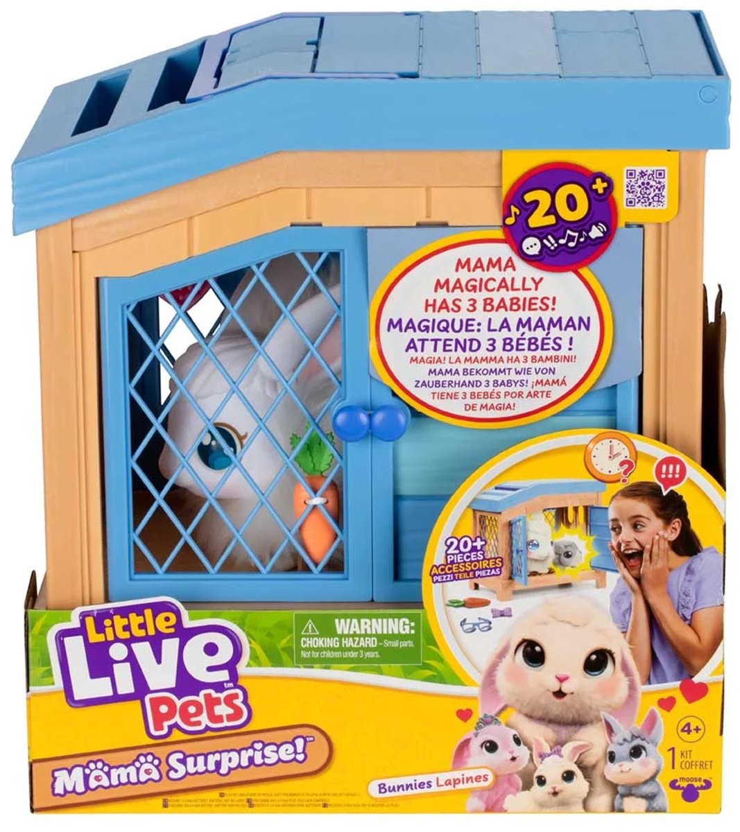 Moose toys little live pets mama surprise bunnies