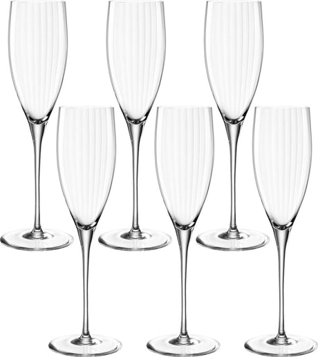 Leonardo Poesia Champagnerglas 250 ml transparent – Set 6