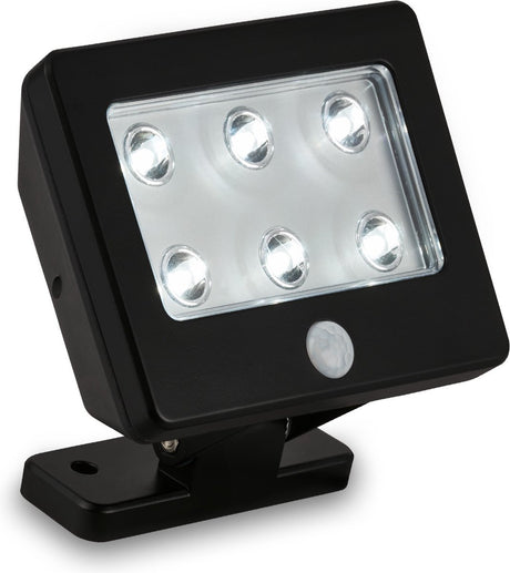 Briloner kollig – wiederaufladbare LED-Wandleuchte – batteriebetrieben – mit Sensor – Außenbeleuchtung mit Bewegungssensor – 12 cm – IP54 – 6.500 K – Schwarz