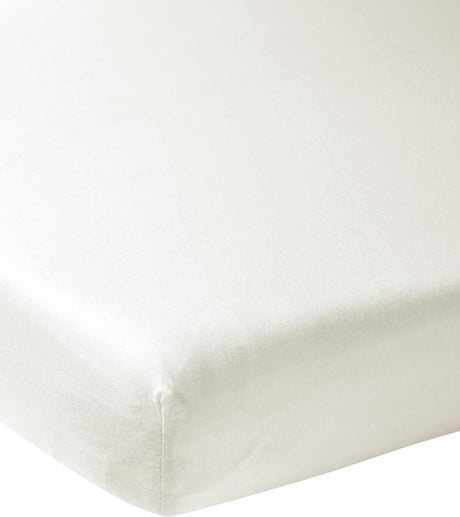 Meyco Baby Uni Spannbettlaken-Laufgittermatratze – gebrochenes Weiß – 75 x 95 cm