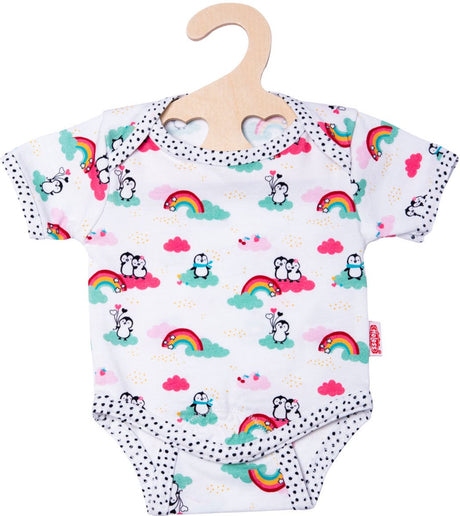 Heless Puppenkörper Pinguin Punkte 35-45 cm Baumwolle weiß