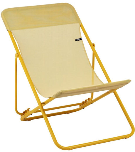 Lafuma Maxi Transat – Strandstuhl – verstellbar – faltbar – Farbblock – Batyline – Miel