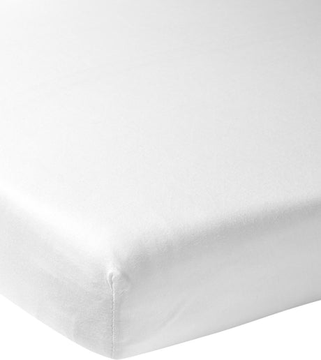 Meyco Baby-Spannbetttuch Jersey weiß 80x160cm - 1er-Pack