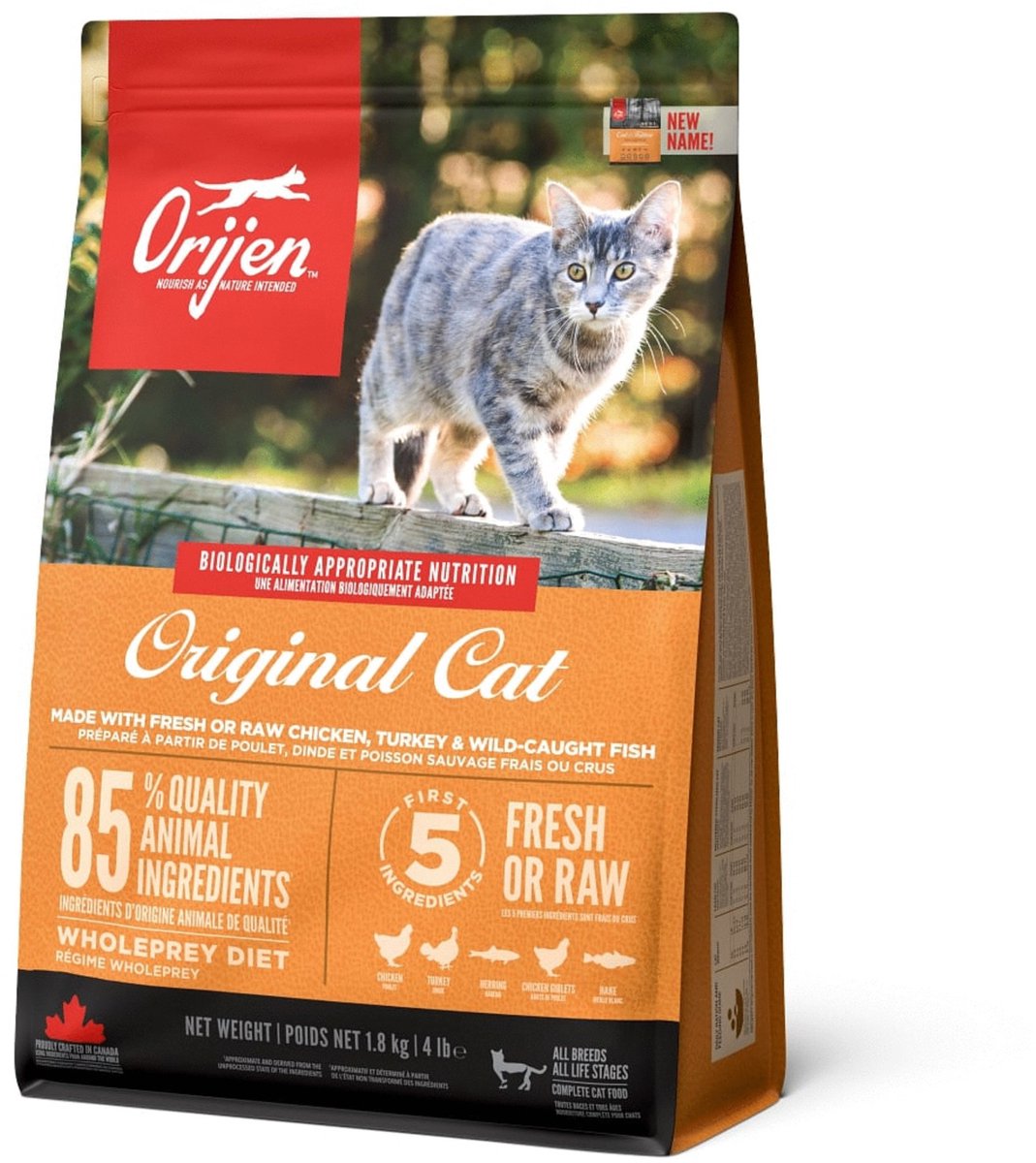 Orijen Whole Prey Katzenkätzchen – Huhn Truthahn – Katzenfutter – 1,8 kg
