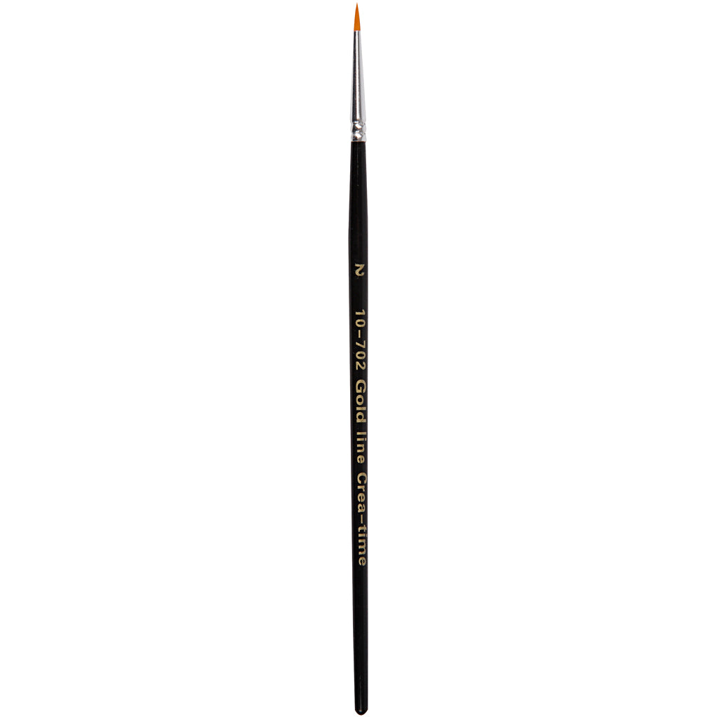 Creativ Company Gold Line Pinsel, Größe 2, L: 17 cm, B: 2 mm, rund, 12 Stück 1 Box
