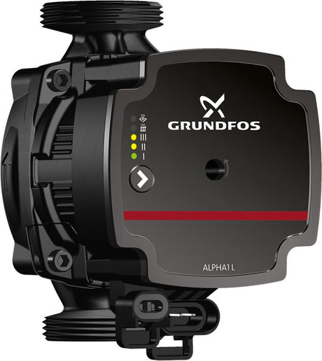 Grundfos alpha1 l 25-60 130 Umwälzpumpe (Zentralheizungspumpe) – 3600 l h – 45 W – Förderhöhe 6 m – sehr energieeffizient