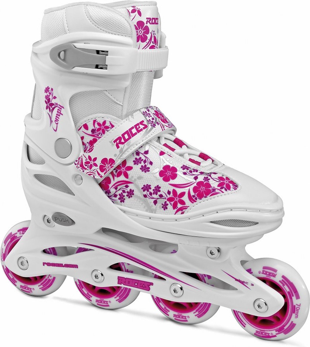 Compy 8.0 Inlineskates Softboot Mädchen weiß rosa Größe 38-41