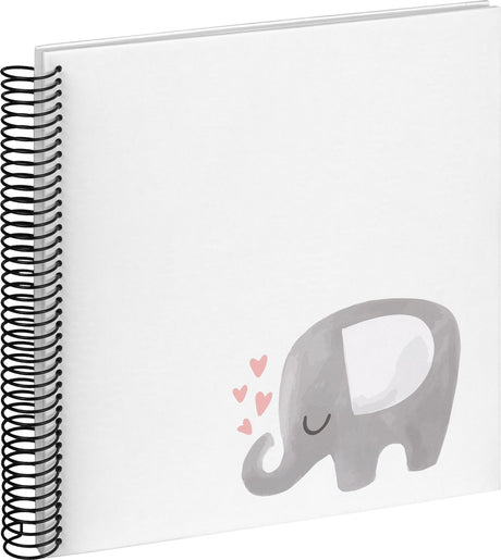 Walther sa-133 Elefantenherz – Spiralalbum – Größe 25 x 25 cm – weißer Elefant