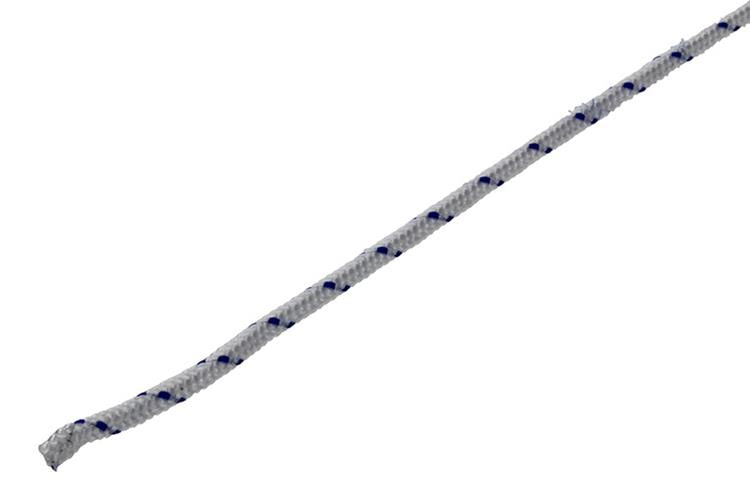 Mack 1014930 - pp gevlochten wit blauw streng2mm 20m | 5 stuks