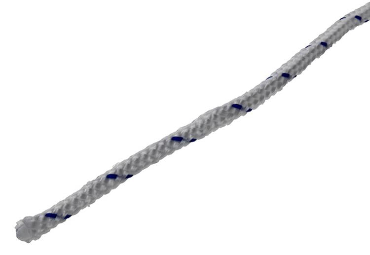 Mack 1014931 - pp gevlochten wit blauw streng3mm 20m | 5 stuks