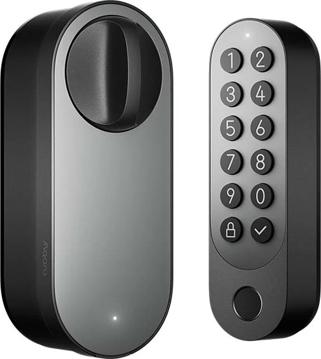 Aqara Smart Lock U200 Kit – Schwarz – Intelligentes Türschloss – Fingerabdruck-PIN-Code – Apple-Home-Schlüssel – Bluetooth-Funktion