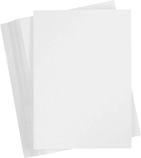 Creativ Company Farbkarton, A4, Blatt 210x297 mm, 180 gr, weiß, 100 Blatt 1 Karton
