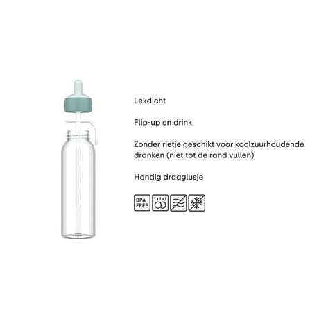 Mepal Trinkflasche Flip-Up 500ml Cool Mint
