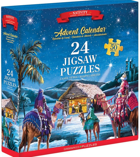 Eurographics – Adventskalender, Krippe [Adventskalender, Krippe] – Macneil Studio – 24×50 Teile 12,5×12,5 cm (B×H) – Adventskalender
