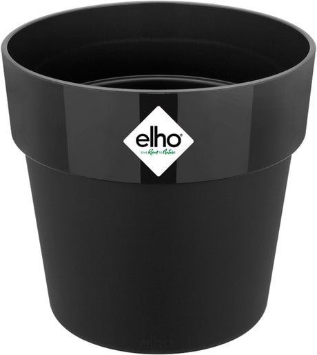 Elho b.for original rond 18 - bloempot voor binnen - 100% gerecycled plastic - ø 18.0 x h 16.5 cm - living black