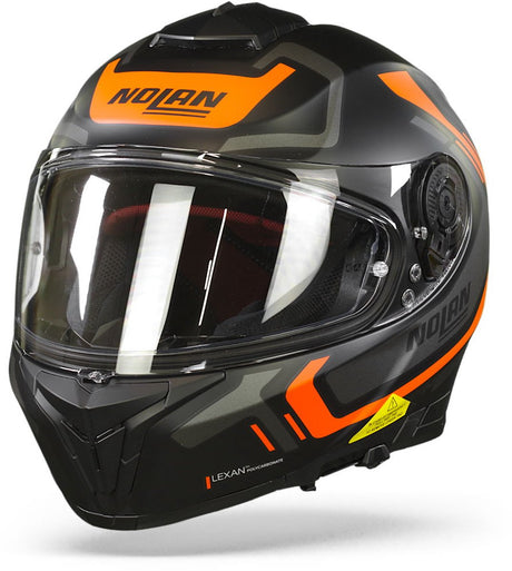 Nolan n80-8 ally n-com 41 flach schwarz orange l