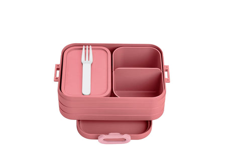 Mepal Bento Lunchbox Midi - Brotkasten - 4 Sandwiches - Vivid Mauve