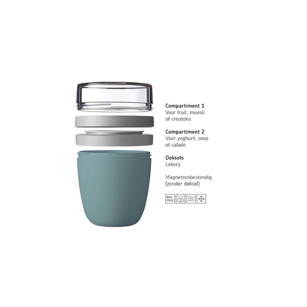 Mepal lunchpot ellipse mini nordic blue