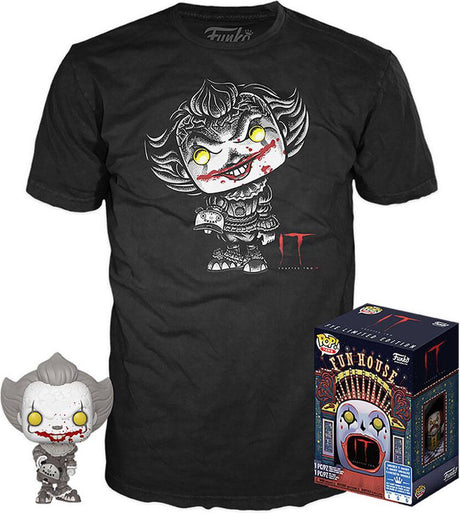 Funko pop! it chapter 2: set figure and tee - pennywise exclusive maat m