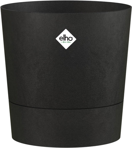 Elho foss rond 43cm - bloempot voor binnen - 100% gerecycled plastic - ø 43 x h 42.5 - living black
