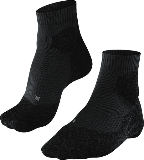 Falke ru Trail Anti-Blasen-Funktionsmaterial Laufsocken Damen Schwarz - Größe 39-40