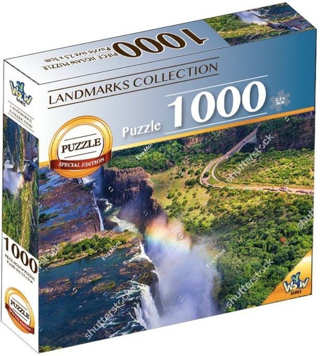 Braet Puzzle Wahrzeichen der Welt – Victoriafälle 1000 Teile
