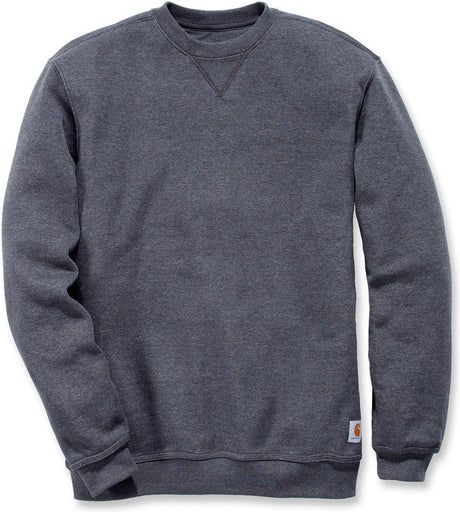 Carhartt k124 mittelschweres Sweatshirt mit Rundhalsausschnitt – Originalpassform – Carbon Heather – L (passt Größe XL)