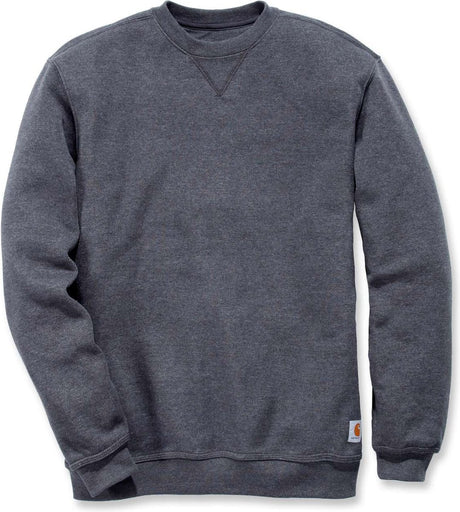 Carhartt k124 mittelschweres Sweatshirt mit Rundhalsausschnitt – Originalpassform – Carbon Heather – L (passt Größe XL)