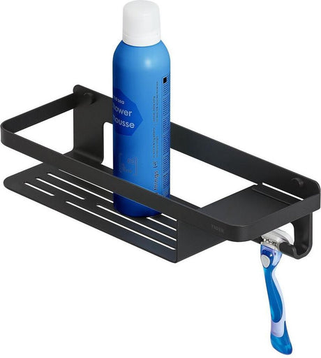 Tiger Caddy – Duschregal – Duschkorb mit Haken 32 cm – Schwarz