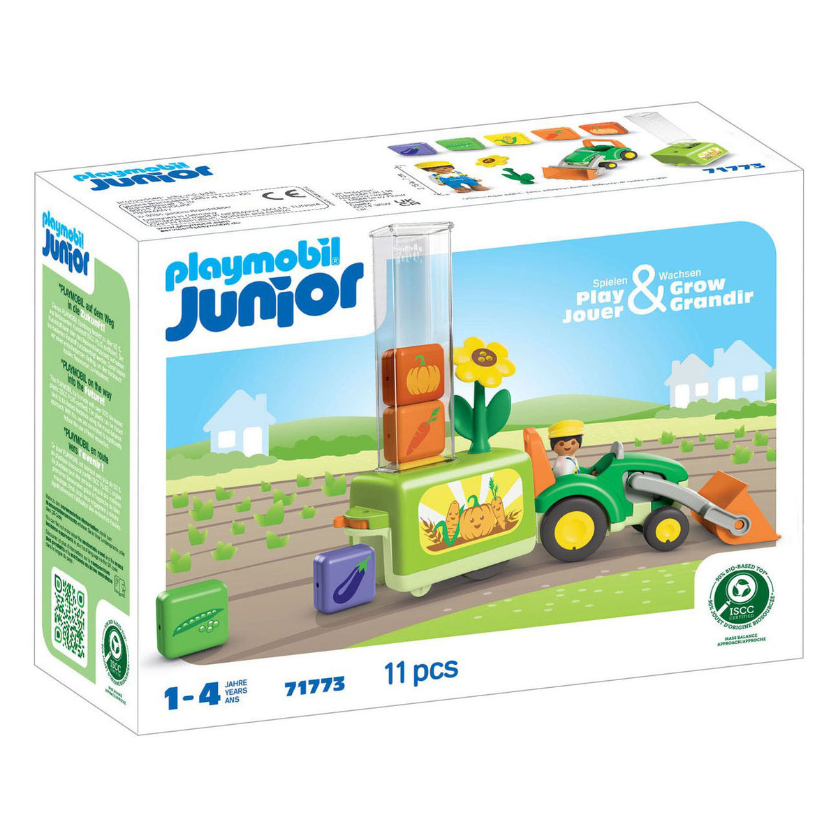 Playmobil Junior: Traktor mit schöner Pflanzmaschine – 71773