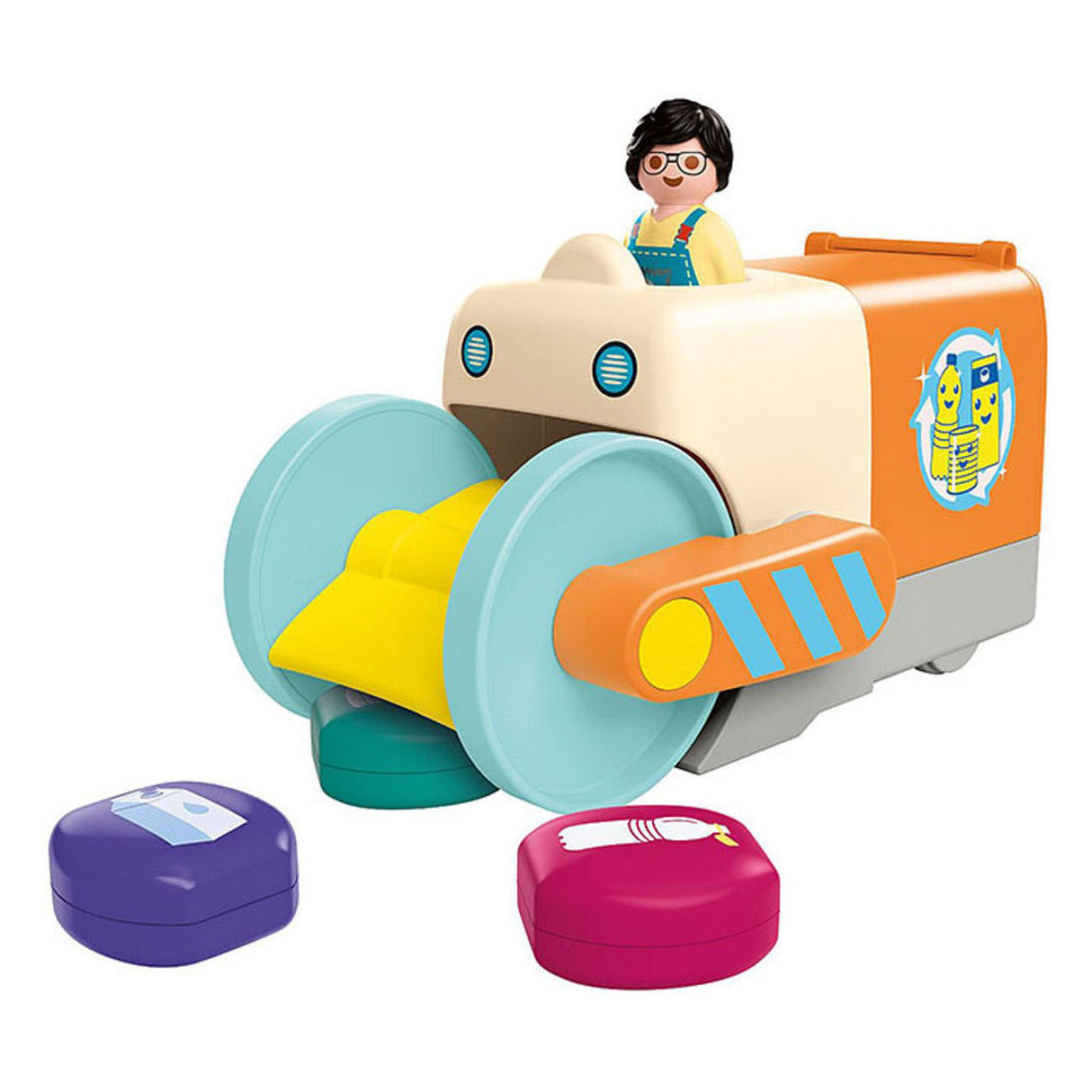 Playmobil Junior: Müllwagen schieben und greifen – 71774