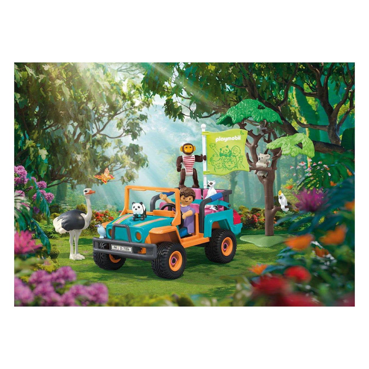 Playmobil Tiere Freunde buntes Geländefahrzeug – 71855