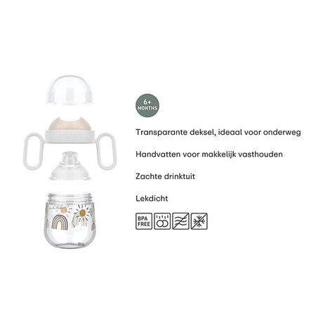 Mepal Mio Becher mit tropffreiem Ausguss Little Dutch – 200 ml – leicht zu halten – Kindergeschirr – Little Farm