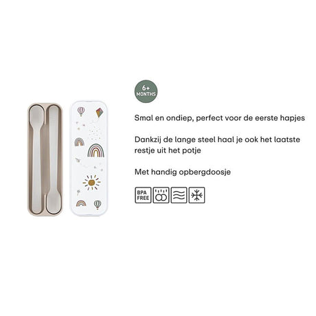 Mepal Sunshine Rainbow Babylöffel Mio Set bestehend aus 2 Stück