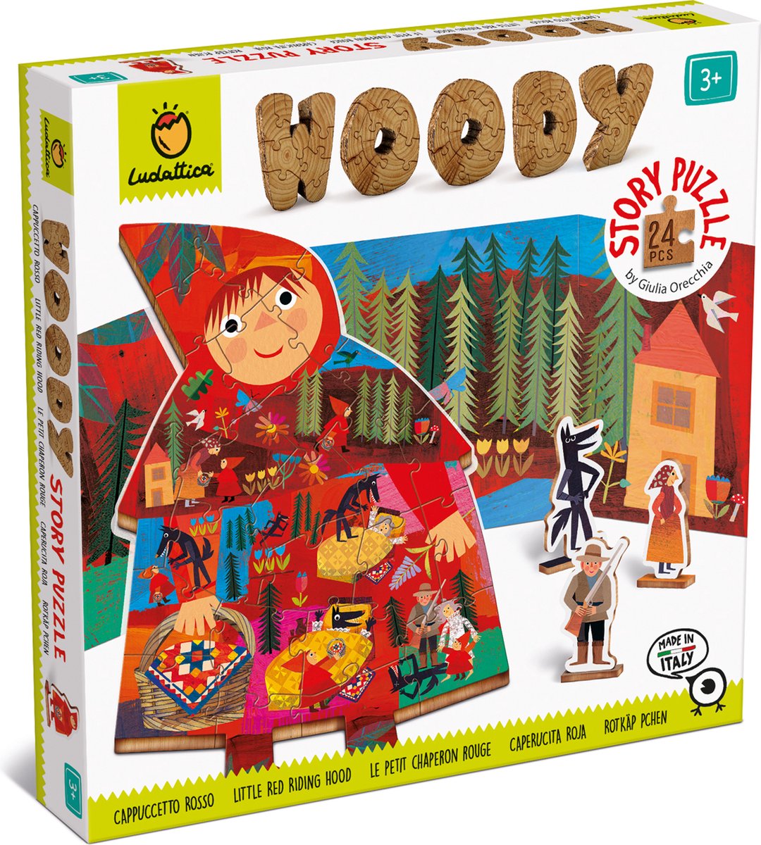 Ludattica Holzpuzzle - Rotkäppchen.