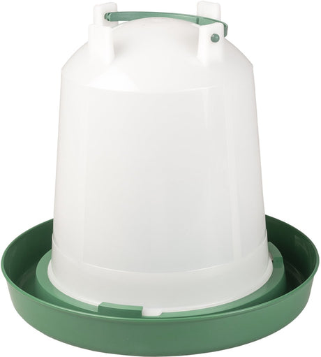 Duvo plus Dinner Time Trinkuhr Schraube mit Griff Öko für Geflügel 10l transparent grün