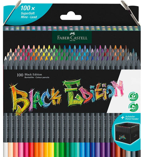 Faber-Castell Black Edition Buntstifte – 100 Stück – fc-116411