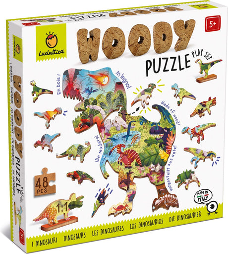 Ludattica Holzpuzzle - Dinosaurier.