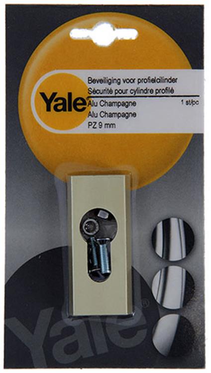 Yale 1019120 - 1 beveiliging profielcil.pz 9mm aluchamp | 2 stuks