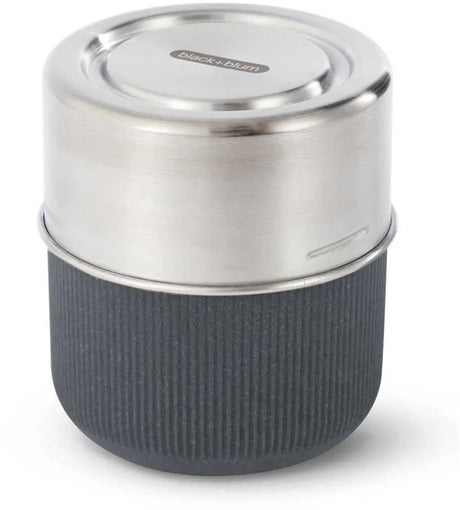 Black blum black+blum glazen lunchbox - pot - 450ml - grijs