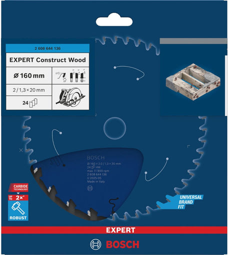 Bosch Kreissägeblatt Experte für Holz 130x20x2,4 1,6x16 t