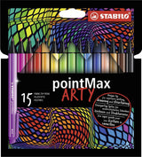 Stabilo pointmax – Hardtip-Fineliner – Arty – Set 15-teilig