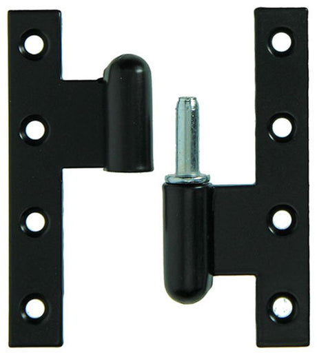Yale 1019164 - 3 zware paumellen zwart geplast.rechts 110x80mm | 2 stuks