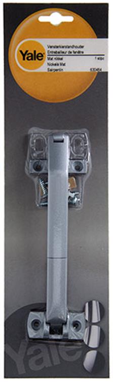 Yale 1019180 - airbaie kierstandhouder schuifraam mat grijs | 2 stuks